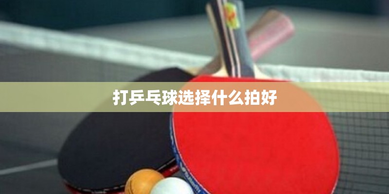 打乒乓球选择什么拍好 打乒乓球选择什么拍好