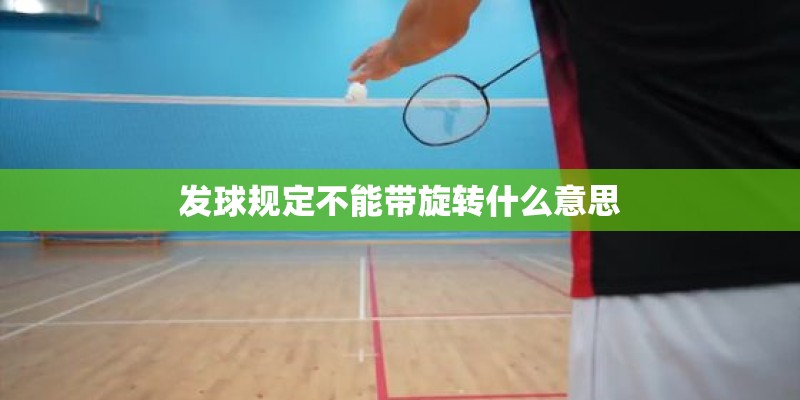 发球规定不能带旋转什么意思 发球规定不能带旋转什么意思