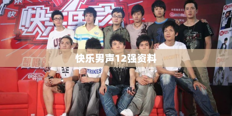 快乐男声12强资料 快乐男声12强资料