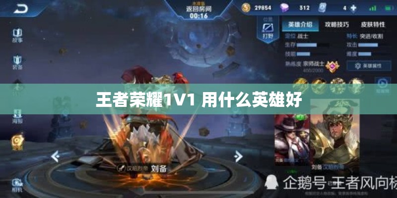 王者荣耀1V1 用什么英雄好 王者荣耀1V1 用什么英雄好