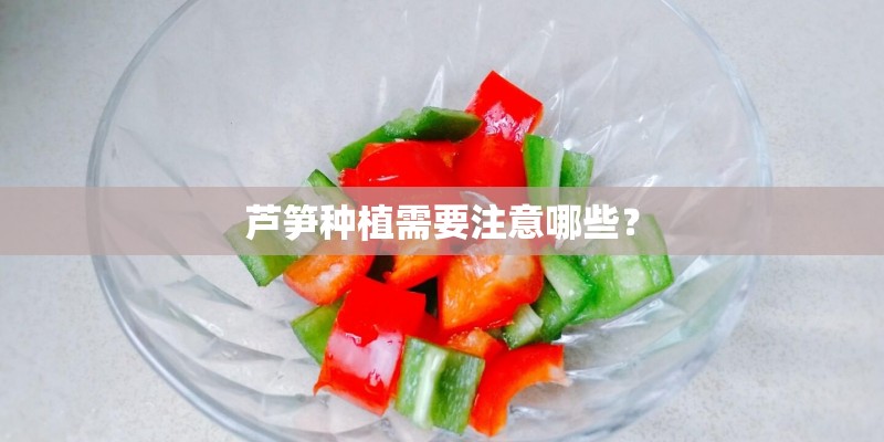 芦笋种植需要注意哪些? 芦笋种植需要注意哪些?