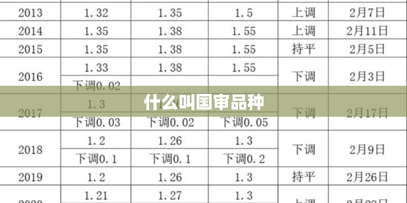 什么叫国审品种 什么叫国审品种